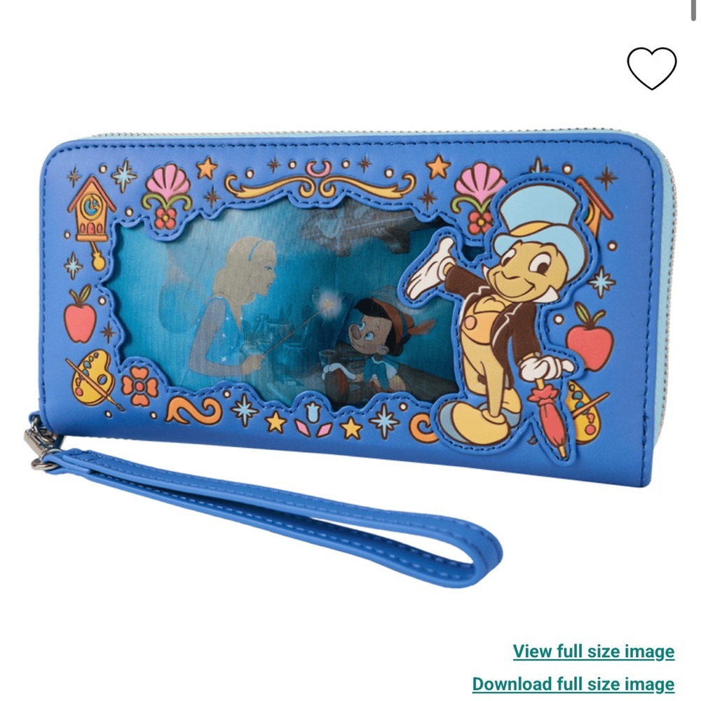 Loungefly Loungefly Pinocchio Raft Monstro Lenticular Mini Backpack & Wallet - Picture 5 of 16